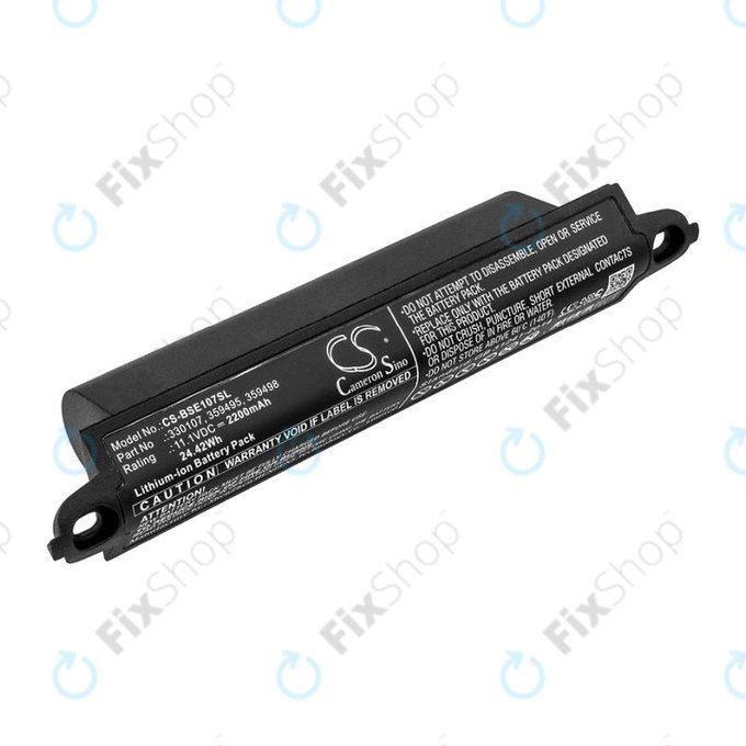 Batteria per Bose SoundLink 1, 2, 3, 330107, Li-Ion, 2200mAh, 11.1V, HQ