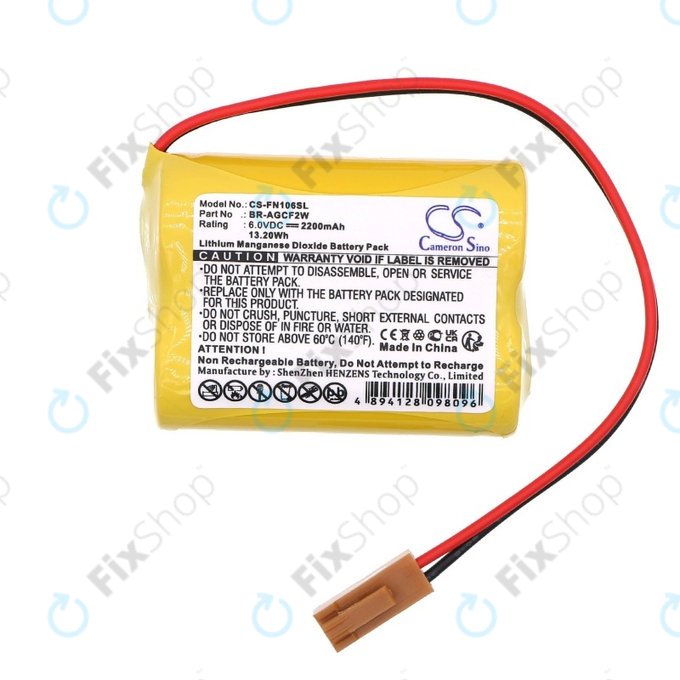 Batteria per Beta iSV Amplifier, Li-MnO2, BR-AGCF2W, 2200mAh, 6V, HQ