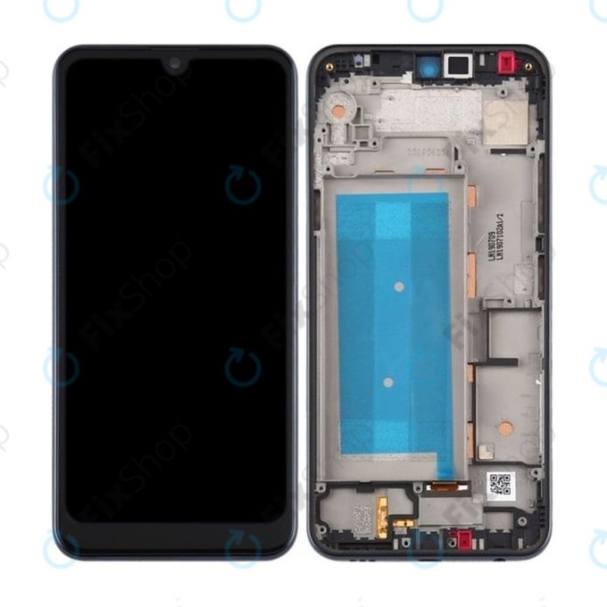 Schermo per LG Q60 X525, Blue, Vetro touch con cornice