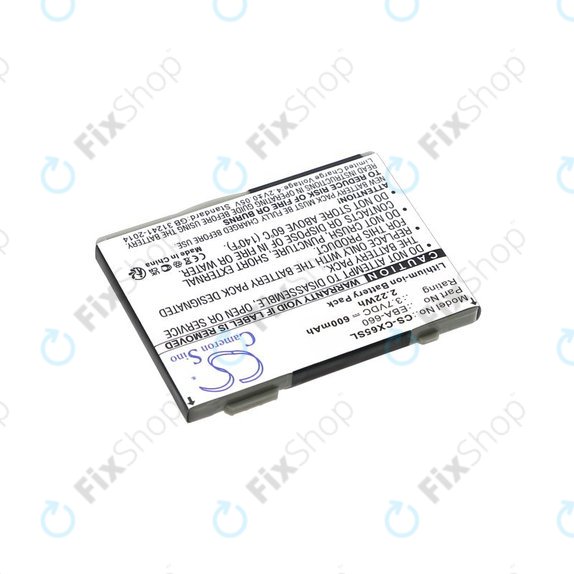 Batteria per Siemens M8, A31, CS66, SS66, EBA-660, Li-Ion, 3.7V, 600mAh, HQ