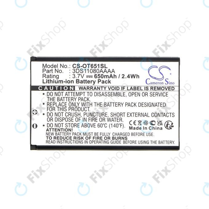 Batteria per Alcatel Lollipops, 3DS11080AAAA, Li-Ion, 3.7V, 650mAh, HQ