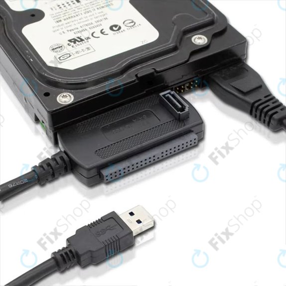 Adattatore USB 2.0 a IDE / SATA per HDD/SSD da 2,5" e 3,5", con alimentatore EU