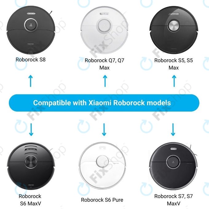 Dock di ricarica per Xiaomi RobGoldck S5, S5 Max, S6 Pure, S6 MaxV, S7, S7 MaxV, S8, Q7, Q7 Max, Black