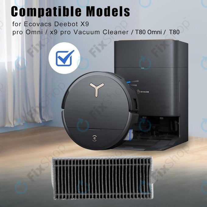 Filtro HEPA per Ecovacs Deebot X9 Pro Omni, X9 Pro, T80 Omni, T80