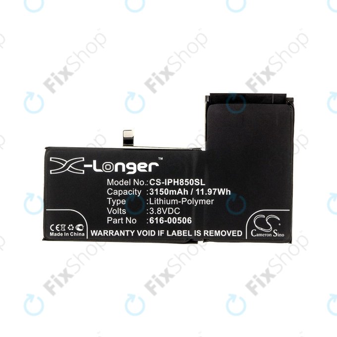 Batteria per iPhone XS Max, 616-00506, 3150mAh, HQ
