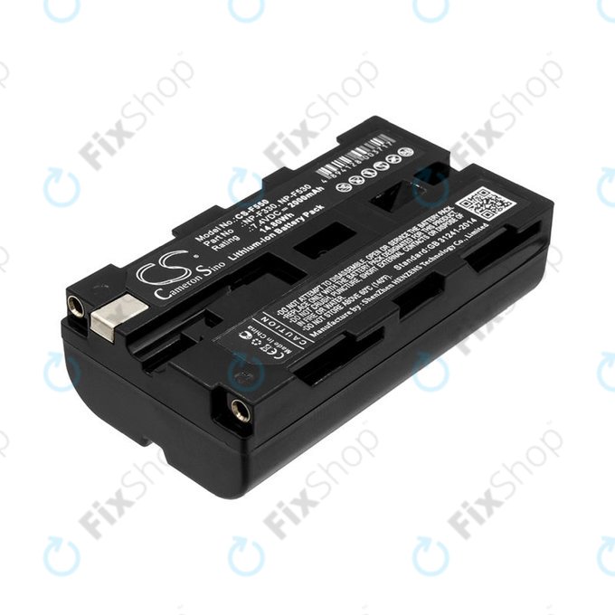 Batteria per Feelworld Monitor, Sony UPX-2000, NP-F330, NP-F570, Li-Ion, 2000mAh, 7.4V, HQ
