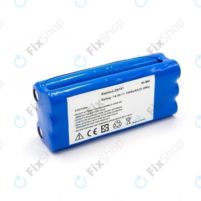 Batteria per Ecovacs Dibea ZN101, K6, L6, Dirt Devil, 0606004, Ni-MH, 1500mAh, 14.4V