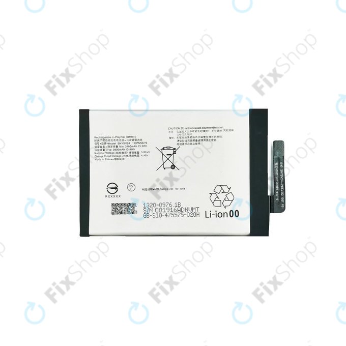 Batteria per Sony Xperia 10 II, SNYSV24, 3600mAh