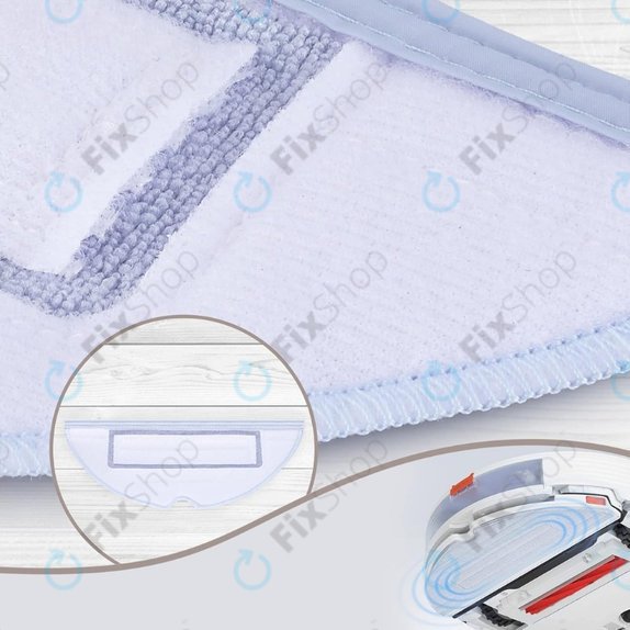 Panno lavapavimenti, 2 pz., Microfibra per Xiaomi Roborock S7, S7+, S7 MaxV, S7 MaxV Ultra, S7 Pro Ultra, S8, S8+, T7S Plus