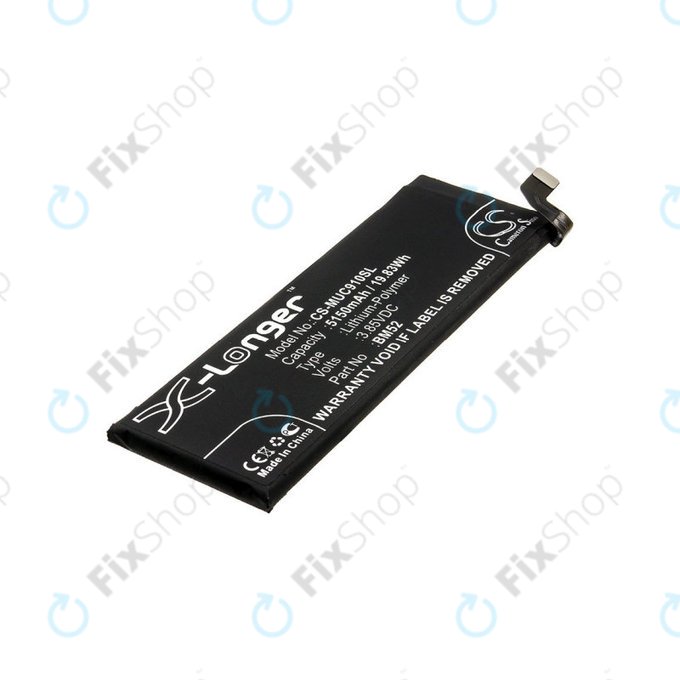 Batteria per Xiaomi Mi Note 10 M190F4AG, 5150mAh, Li-Pol, 3.85 V, BM52, HQ