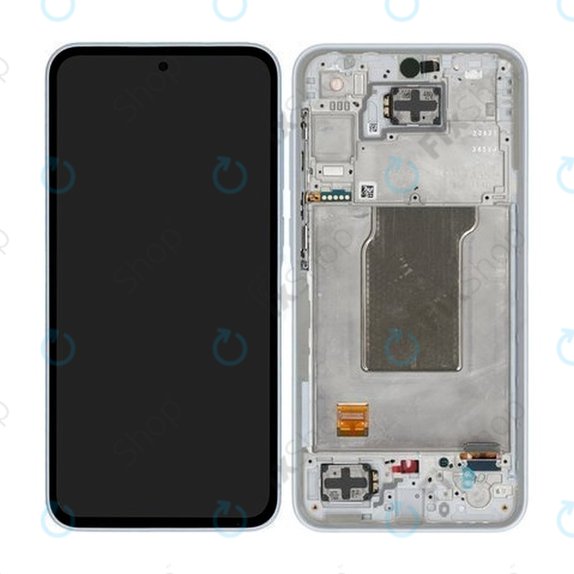 Schermo per Samsung A35 A356B, Awesome Iceblue, Vetro touch con cornice