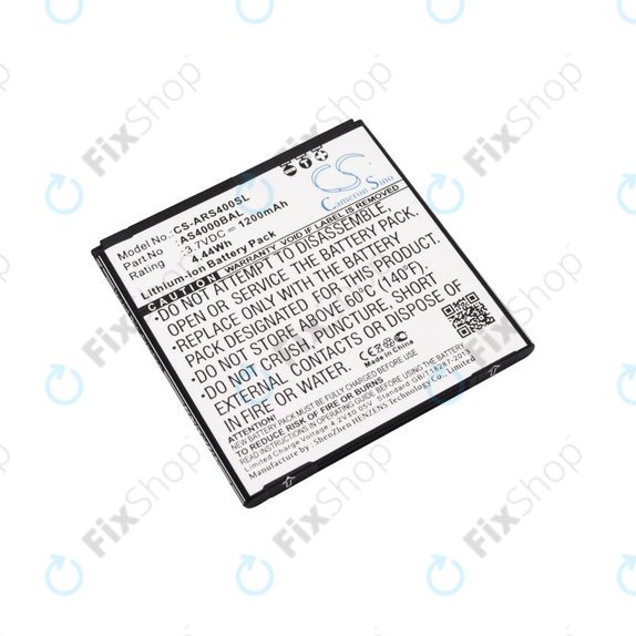 Batteria per Aligator S4000 Duo, AS4000BAL, Li-Ion, 3.7V, 1200mAh, HQ