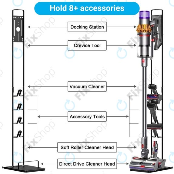 Supporto con ruote per Dyson serie V, Outsize, Gen5detect, serie DC