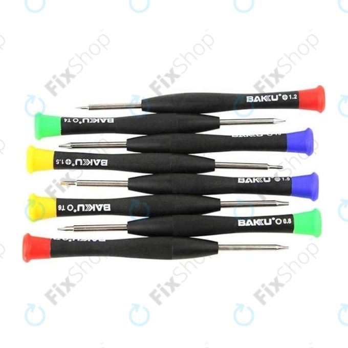 Set cacciaviti per telefoni, tablet e notebook 8 pz, Baku BK-6108