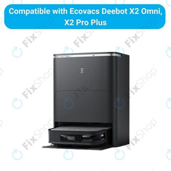 Set di ricambio per Ecovacs Deebot X2 Omni (2x spazzola principale, 4x filtro, 4x spazzola laterale)