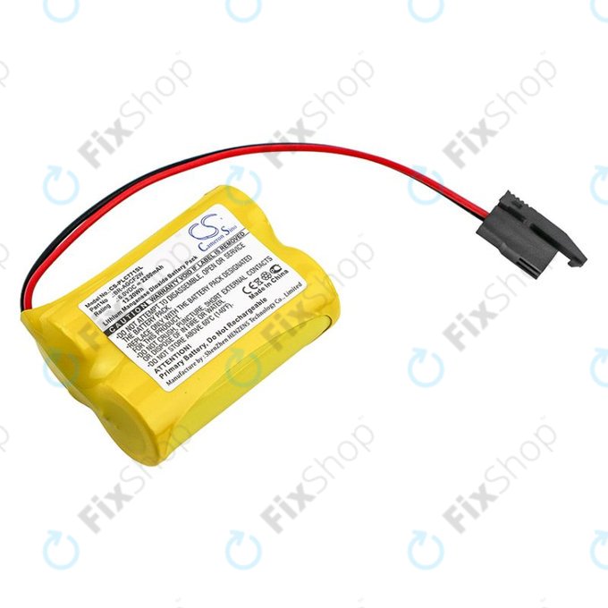 Batteria per GE A06b-6093-K001, Li-MnO2, BR-AGCF2W, 2200mAh, 6V, HQ