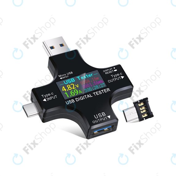 Tester digitale USB con USB-C e USB 3.0, Eversame 2in1