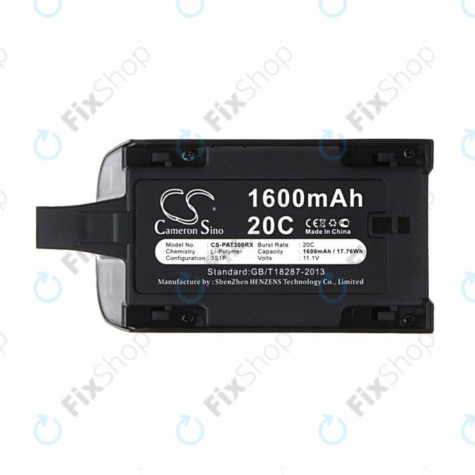 Batteria per Parrot Bebop Drone 3.0, Mini Quadcopter, Li-Pol, 1600mAh, 11.1V, HQ