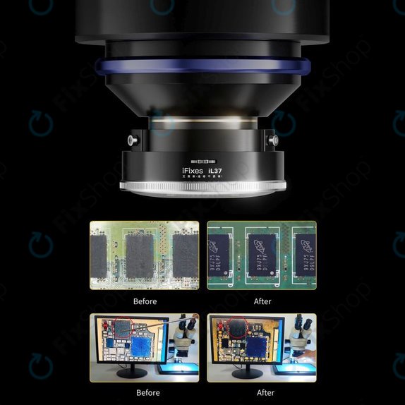 Luce anulare LED polarizzata per microscopio, iFixes iL37