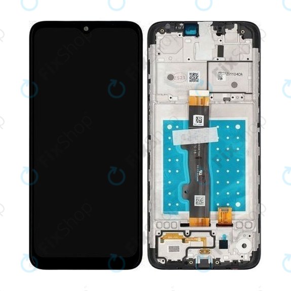 Schermo per Motorola Moto E7 XT2095, Mineral Gray, Vetro touch con cornice