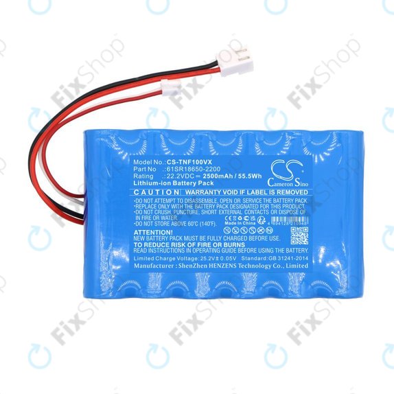 Batteria per ETA Aquamaster 1230, Tineco iFloor Wet Dry Vacuum 61SR18650-2200, Li-Ion, 2500mAh, 22.2V, HQ