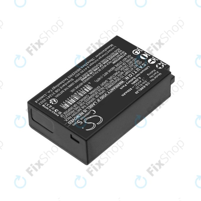 Batteria per Nikon Coolpix A, EN-EL20, Li-Ion, 850mAh, 3.7V, HQ