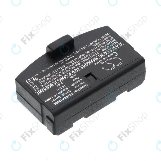 Batteria per Sennheiser, BA150, Ni-MH, 2.4V, 60mAh, HQ