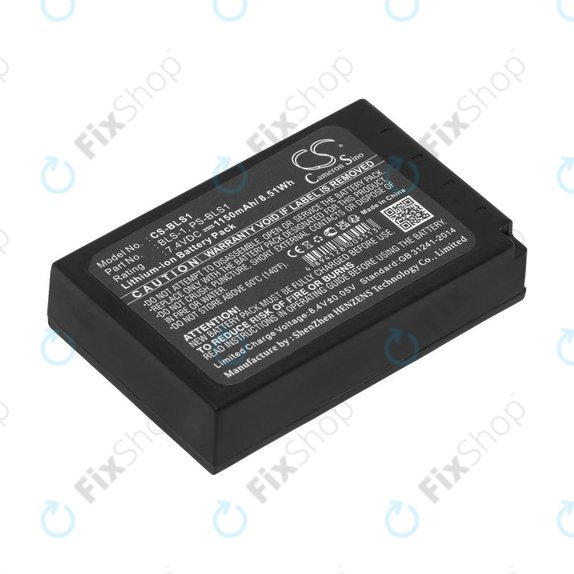 Batteria per Olympus E-400, PS-BLS1, Li-Ion, 1150mAh, 7.4V, HQ
