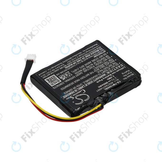 Batteria per TomTom Via 1405, 6027A0114501, Li-Ion, 900mAh, 3.7V, HQ