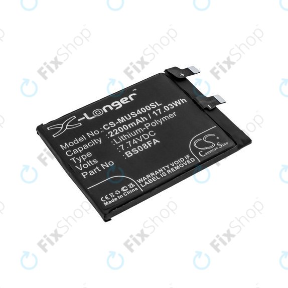 Batteria per Xiaomi Black Shark 4, 2200mAh, Li-Pol, 7.74 V, BS08FA, HQ