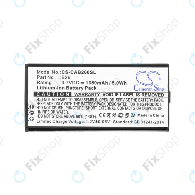 Batteria per Cat B26, B26, Li-Ion, 3.7V, 1350mAh, HQ