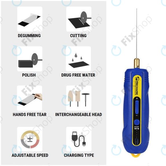 Strumento per rimozione colla 6 in 1, Mechanic iR10 Pro