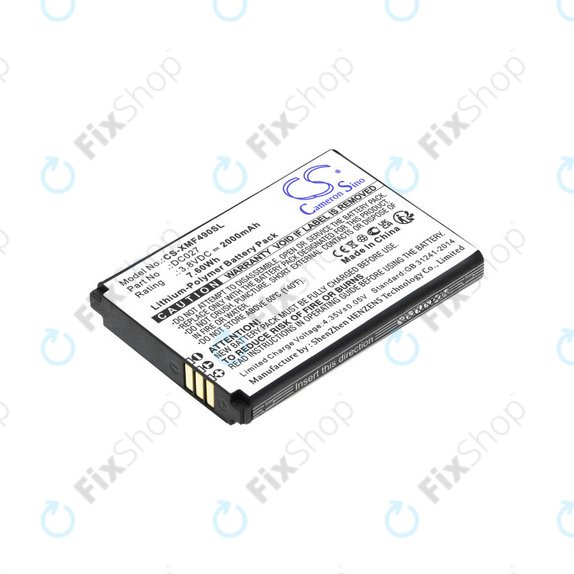 Batteria per Xiaomi F490 4g, DC027, Li-Pol, 2000mAh, 3.8V, HQ