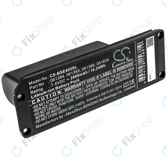 Batteria per Bose 413295, SoundLink Mini, 061384, Li-Ion, 2600mAh, 7.4V, HQ