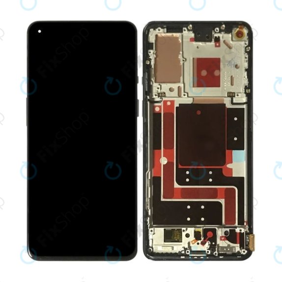 Schermo per OnePlus 9, Astral Black, Vetro touch con cornice