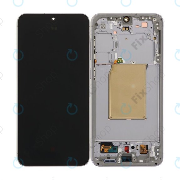 Schermo OLED per Samsung S25 FE, Jetblack, Vetro touch con cornice