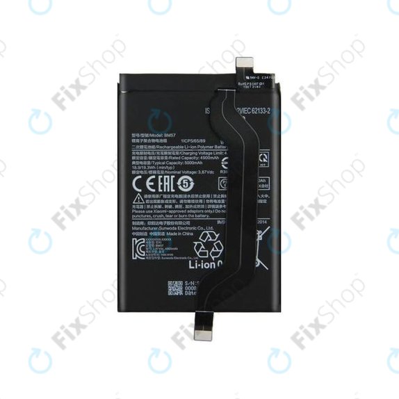 Batteria per Xiaomi Redmi Note 10 Pro 5G, BM57, 5000mAh
