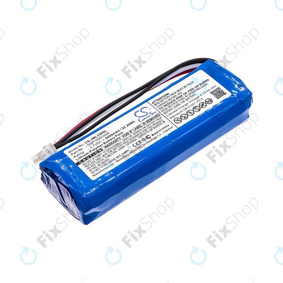 Batteria per JBL Charge 2, Charge 2+, Charge 3 (2015), Li-Pol, 6000mAh, HQ