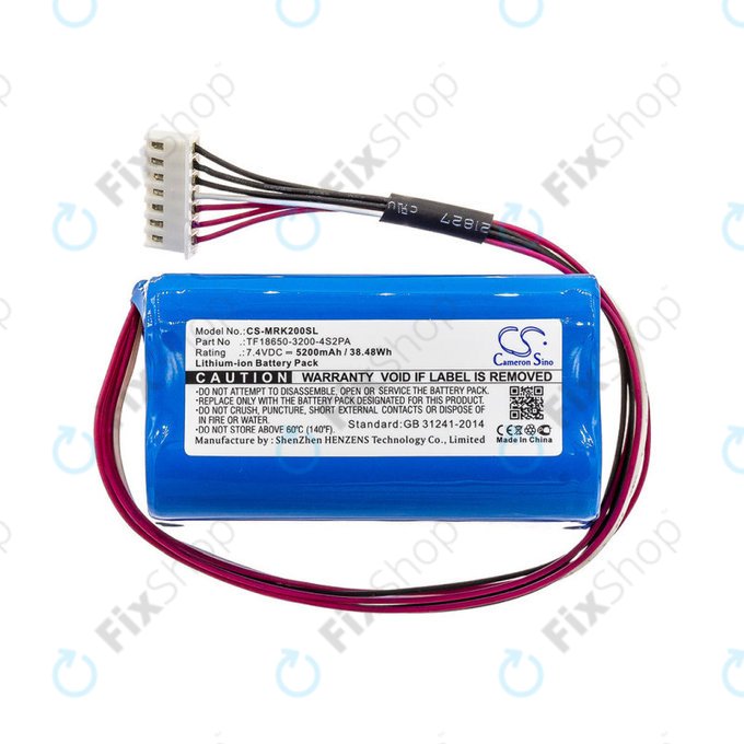 Batteria per Marshall Kilburn II, TF18650-3200-4S2PA, Li-Ion, 5200mAh, 7.4V, HQ
