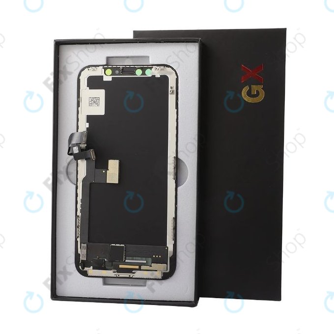 Schermo Soft OLED per iPhone X, Vetro touch con cornice, FixPremium