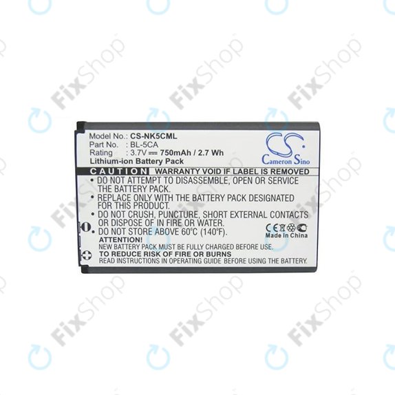 Batteria per Nokia 3110 Classic, BL-5C, 750mAh, HQ