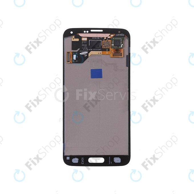 Schermo per Samsung S5 Mini G800F, Charcoal Black, Vetro touch senza cornice, GH97-16147A, Genuine Service Pack