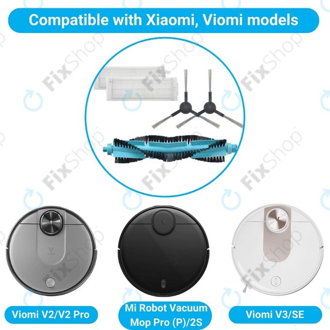 Set standard per Xiaomi Viomi V2, V2 Pro, V3, SE, Mi Robot Vacuum Mop Pro (P), 2S