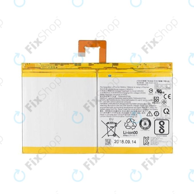 Batteria per Lenovo Tab 4 10 TB-X304, 10 Plus TB-X704F, L16D2P31, 7000mAh