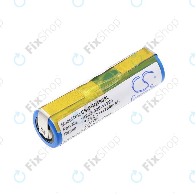 Batteria per Philips 8895XL, 036-11290, Li-Ion, 750mAh, 3.7V, HQ