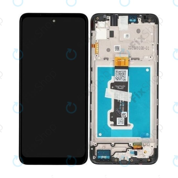 Schermo per Motorola Moto E30, E40, Vetro touch con cornice, 5D68C19697, Genuine Service Pack