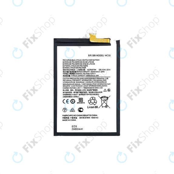 Batteria per Motorola Moto G9 Power, G60, MC50, 6000mAh