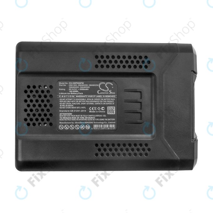 Batteria per Greenworks Pro 80V, Cramer 82V, Stiga Combi, Stiga Multiclip, 2901302, Li-Ion, 2000mAh, 80V, HQ