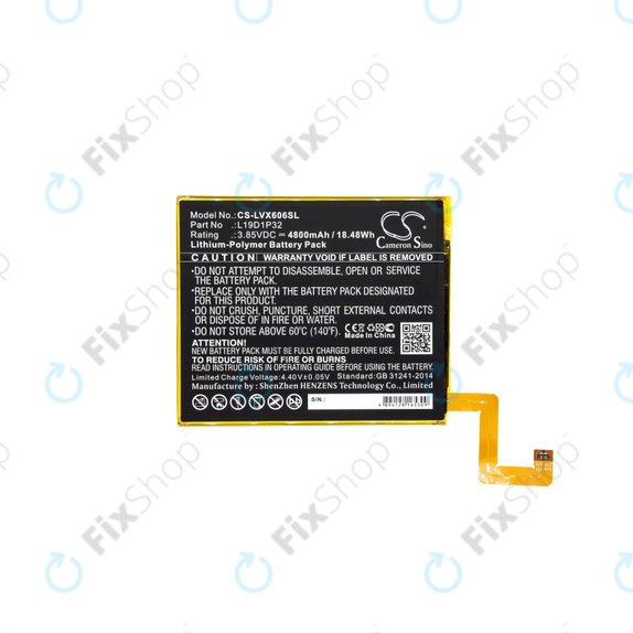 Batteria per Lenovo Tab M10 Plus, L19D1P32, 4800mAh, HQ
