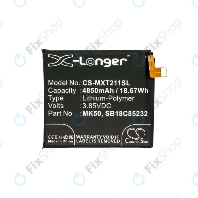 Batteria per Motorola Moto G 5G XT2113, 4850mAh, Li-Pol, 3.85 V, MK50, HQ
